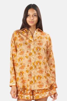 Zimmermann Andie Relaxed Shirt Almond Floral Print Size 0 / AU 8 for rent on The Volte - image 2