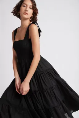 Aje Lagoon Dress Black Size 8 for rent on The Volte - image 4