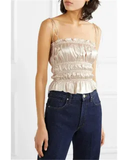 Reformation Viviana Top Cream Size AU 6 for rent on The Volte - image 2