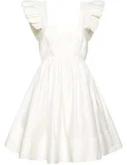 Aje Midsummer Mini Dress White Size 6 for rent on The Volte - image 6