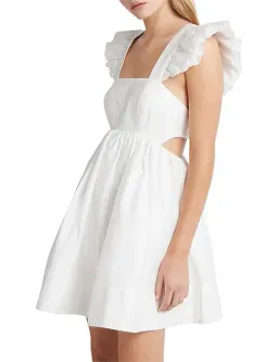 Aje Midsummer Mini Dress White Size 6 for rent on The Volte - image 4