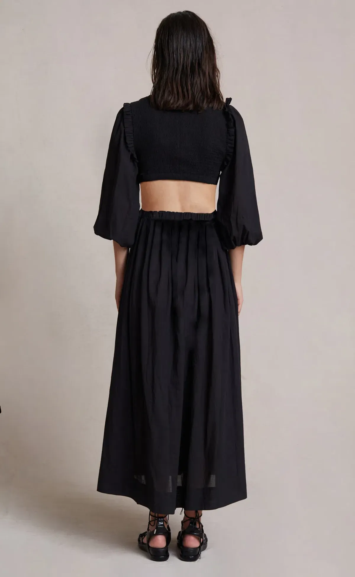 Bec & Bridge Willow Canyon Midi Dress Black Size 12 - Image 2