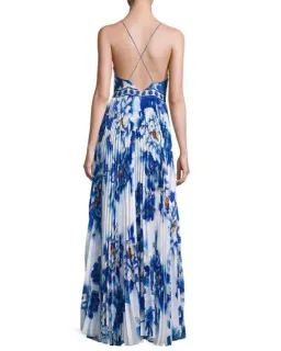 Camilla Ring of Roses Pleated Slip Dress Print Size 8 for rent on The Volte - image 2