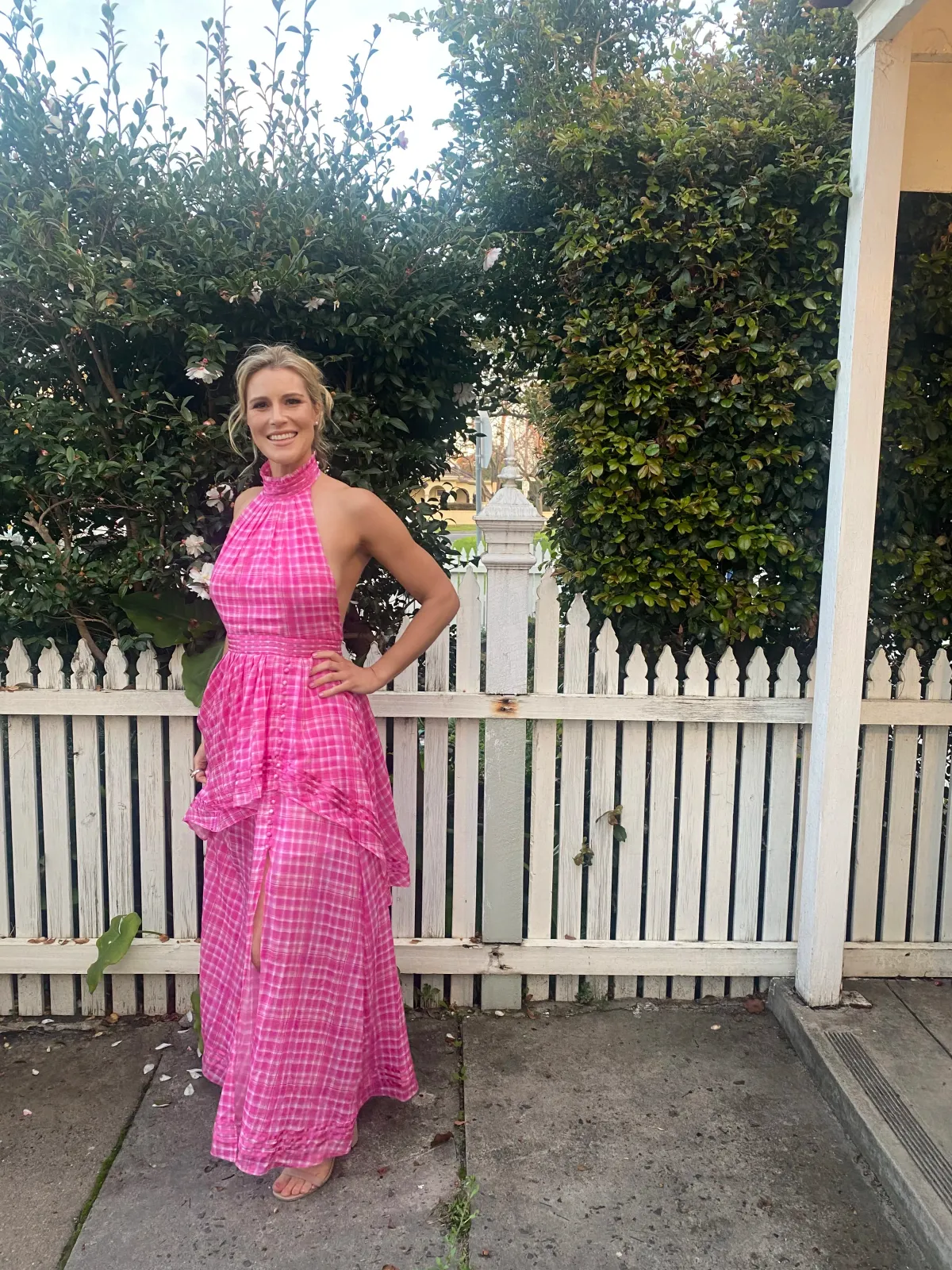 Aje Bungalow Sienna Dress Pink Size 10 - Image 1