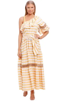 Trelise Cooper One Sided Love Dress Yellow Size 12 for rent on The Volte - image 4