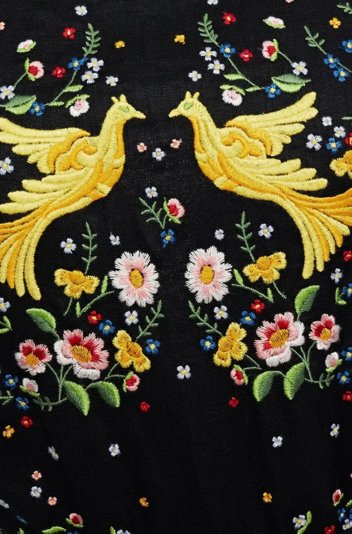 Zimmermann Carnaby Open Back Embroidered Linen Midi Dress Black Size 1 / Au 10 - Image 3