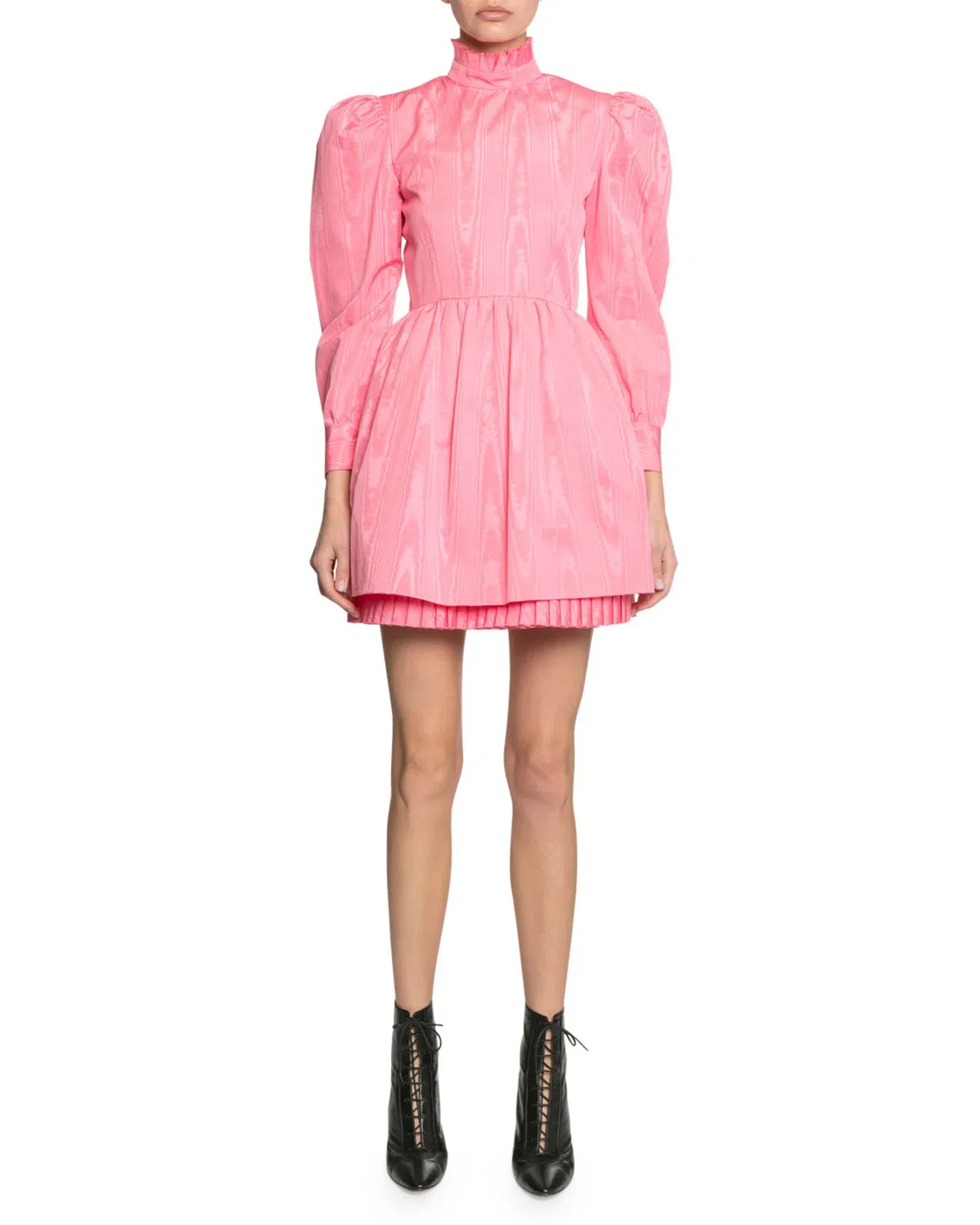 Marc Jacobs The Prairie Moire Mini Dress Pink Size 4 - Image 1