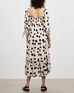Kivari Rammy Polka Dot Midi Dress Print Size 16 for rent on The Volte - image 3