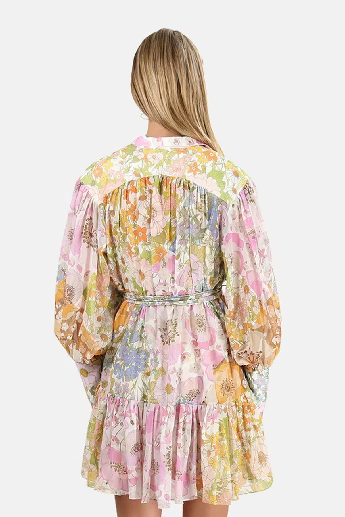 Zimmermann Super Eight Lantern Mini Dress Floral Size 1 / Au 10 - Image 3