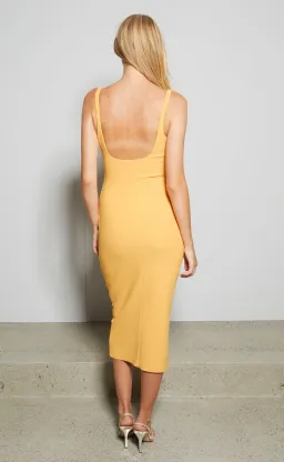 Bec & Bridge Karina Tuck Midi DressTangerine Size 8 for rent on The Volte - image 2