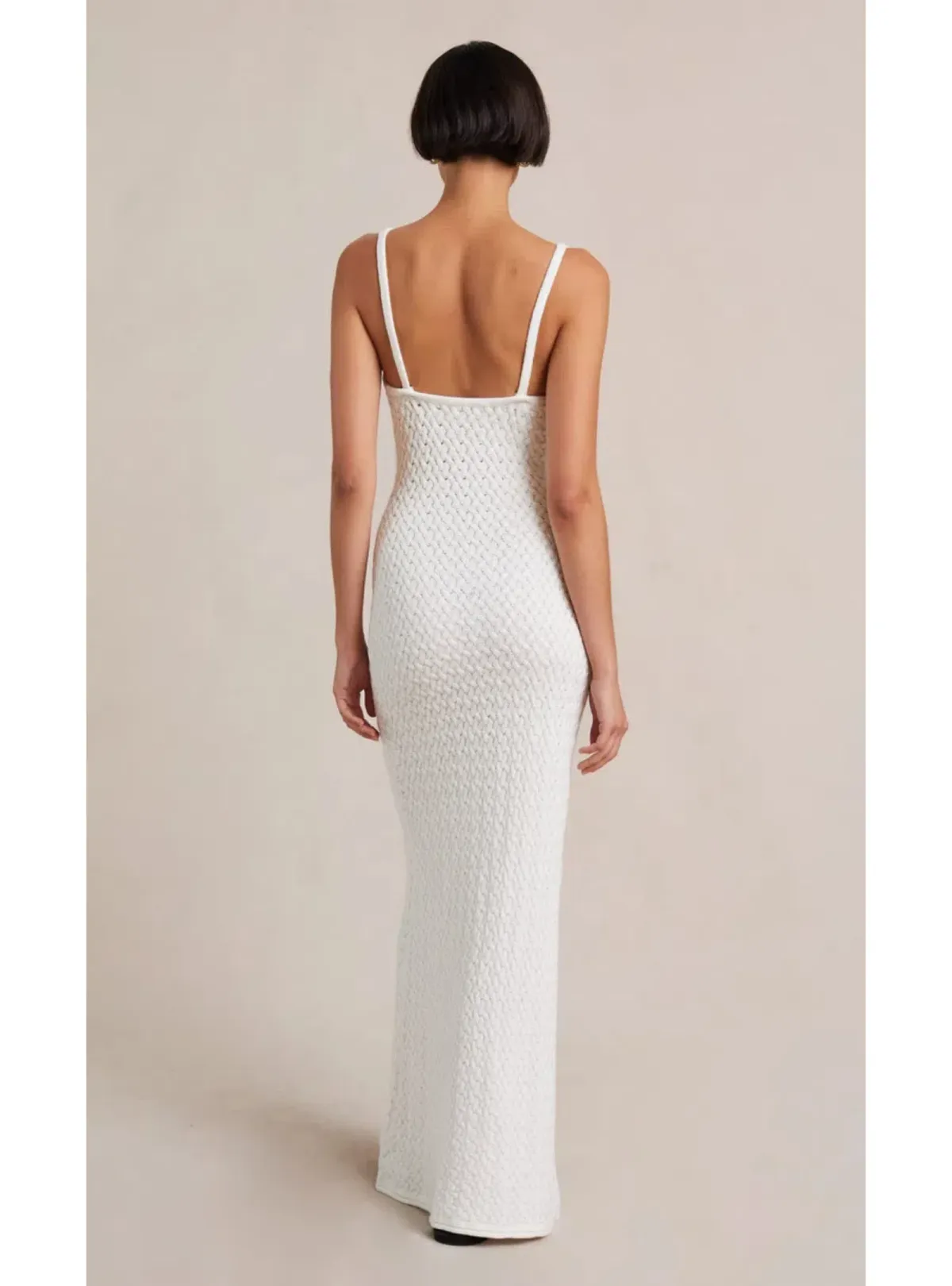 Bec & Bridge Effie Knit Key Dress White Size AU 6  - Image 2