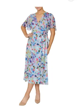 Anthea Crawford Floral Wrap Dress Print Size 8 for rent on The Volte - image 1