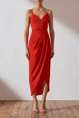 Shona Joy Core Cocktail Dress Red Size 10 for rent on The Volte - image 3