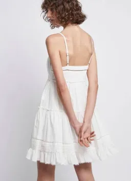 Aje Aria White Mini Dress White Size 12 for rent on The Volte - image 3