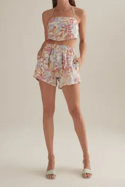 Ownley Cole Short and Malibu Halter Top Set Rumba Floral Size 10 for rent on The Volte - image 1