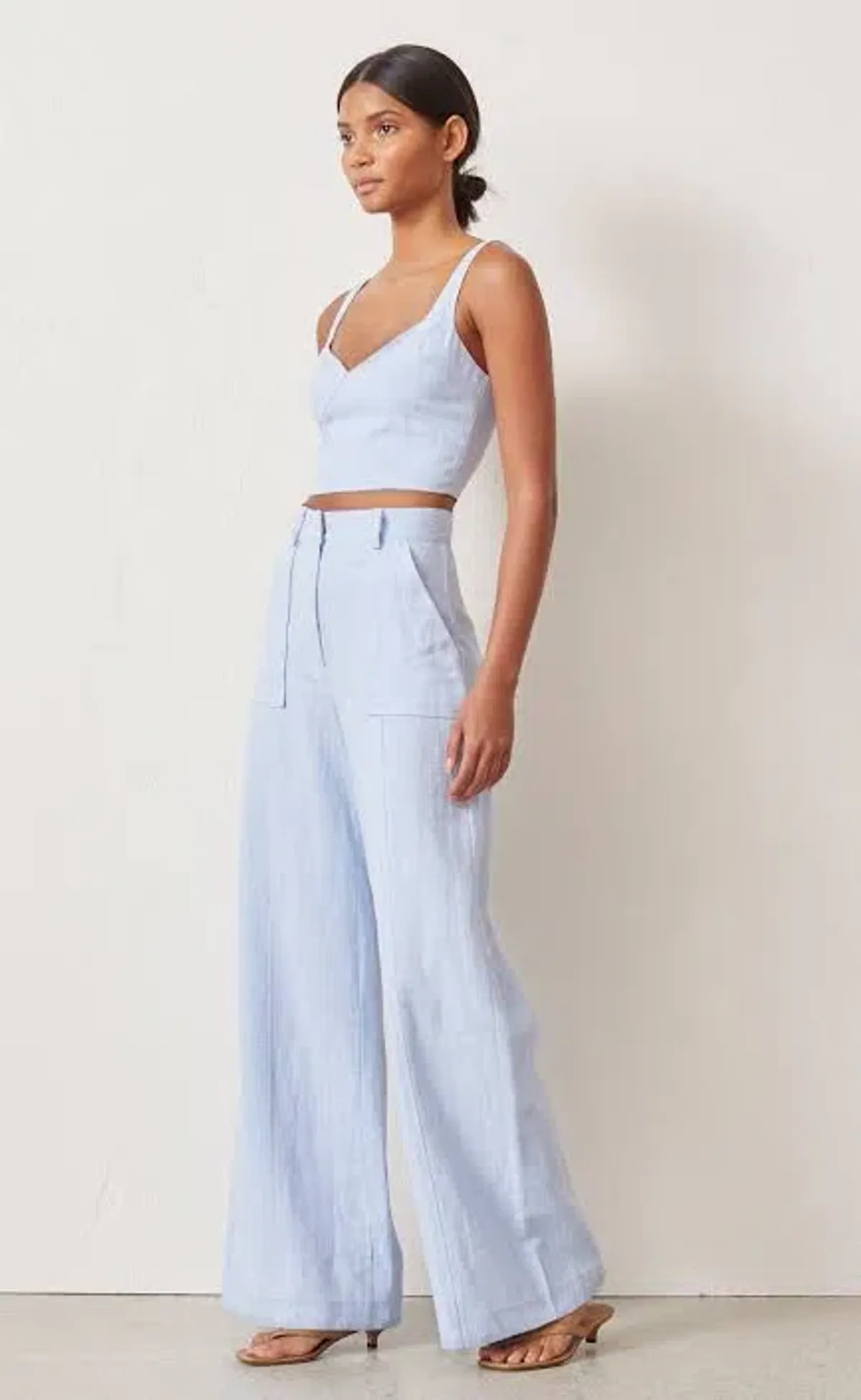 Bec & Bridge Astrid Knit Tee and Anika Pants Set Blue Size 10 - Image 6