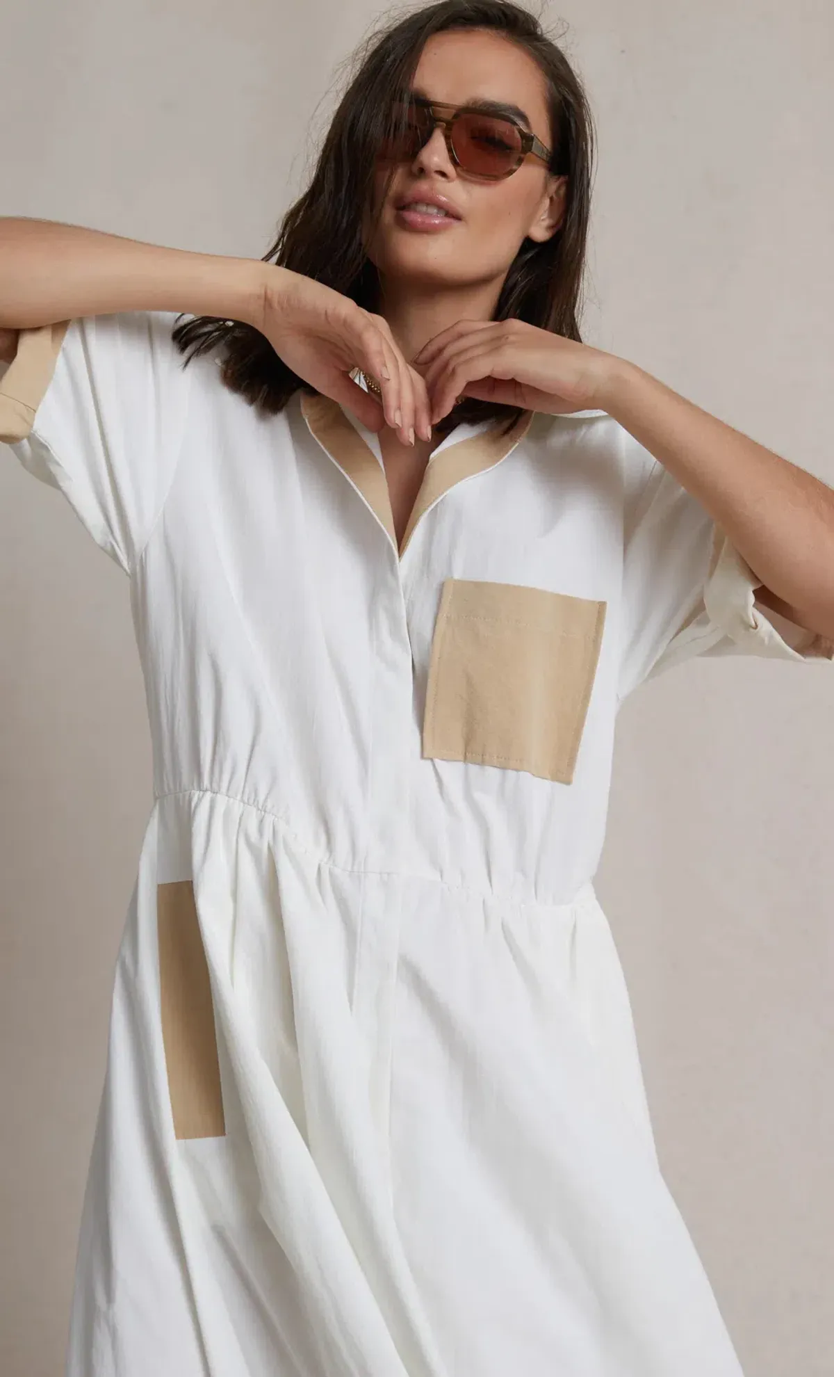 Bec & Bridge Sedona Shirt Dress White Size 10 - Image 5