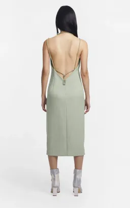 Dion Lee Macrame Slip Dress Green Size 8 for rent on The Volte - image 2