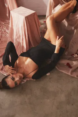 House of CB Babydoll Chiffon Halter Mini Dress Black Size L + / Au 10 for rent on The Volte - image 5