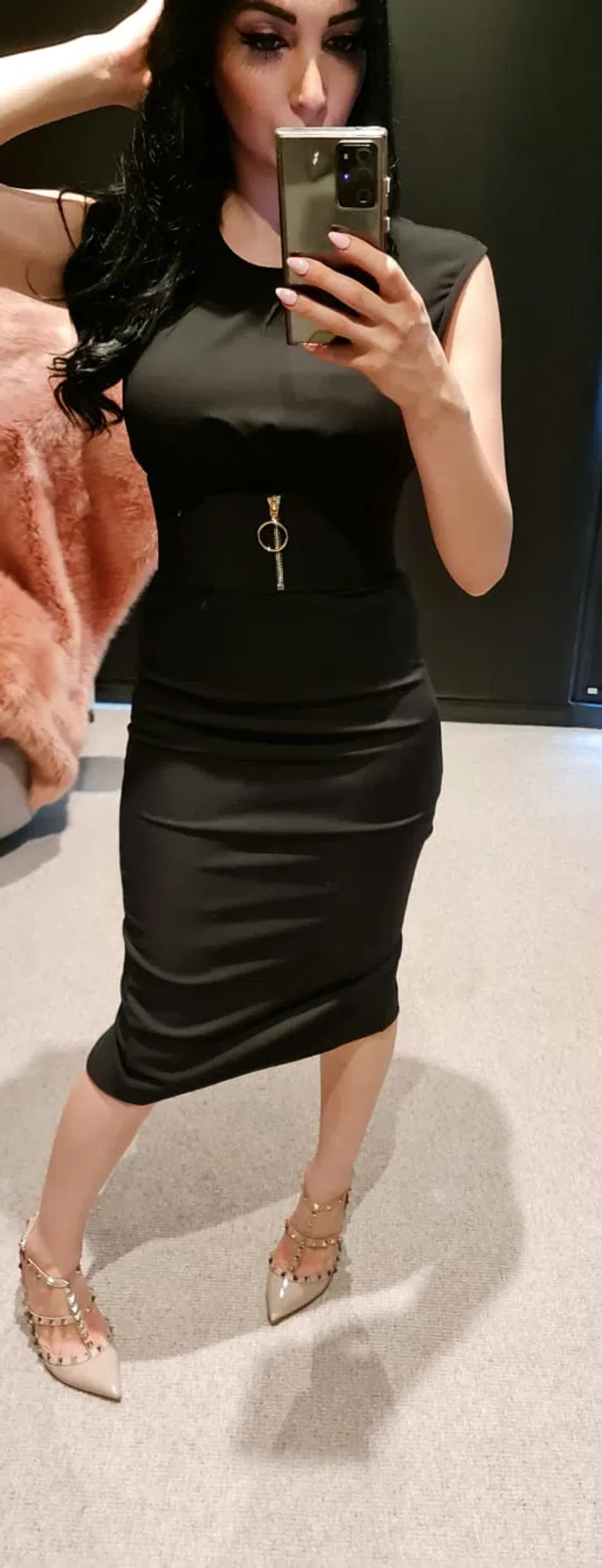 Sheike Midi Dress Black Size 6  - Image 3