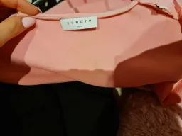 Sandro Long Sleeve Mini Dress Pink Size 6 for rent on The Volte - image 4