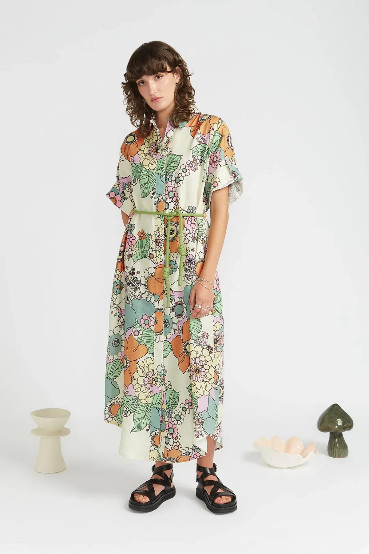Alemais Farrah Shirtdress Print Size 6 - Image 1