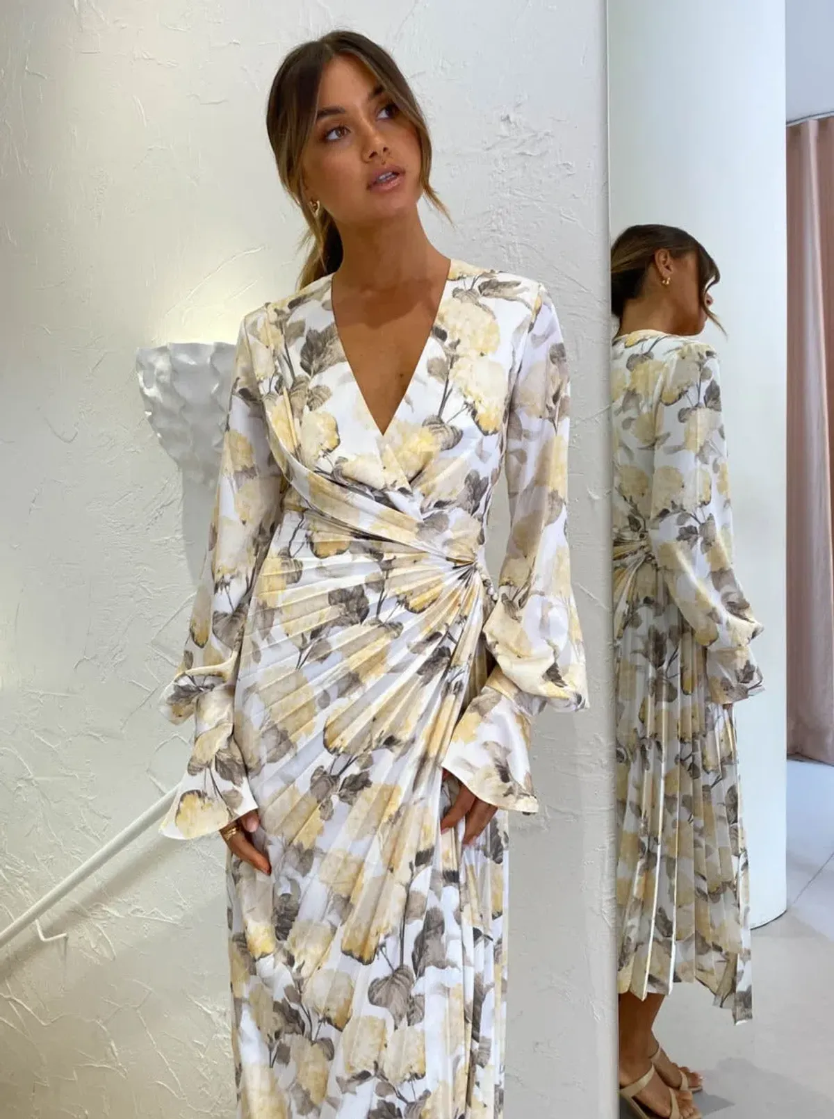 Acler Cresta Dress Print Size Print Size 10 - Image 6