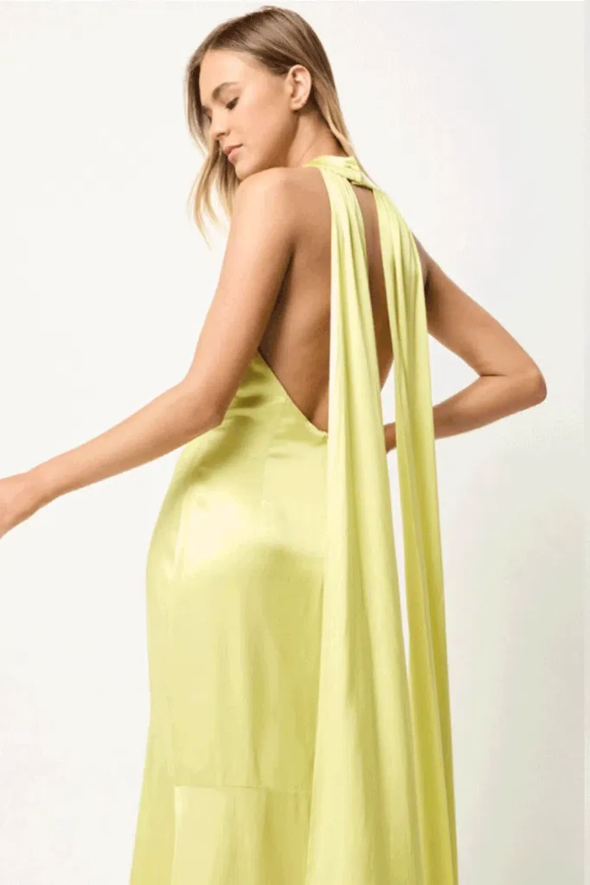 Elliatt Barcelona Maxi Dress Yellow Size 8 - Image 2