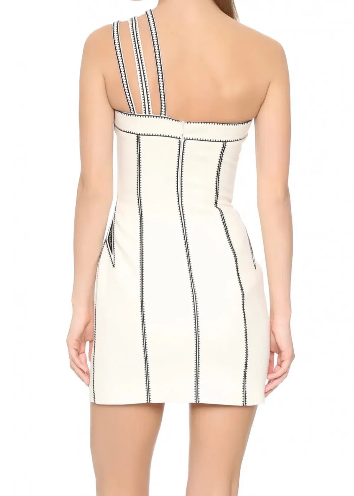 Sass & Bide Blackest Lava Embroidered Mini Dress Cream Size 8  - Image 3