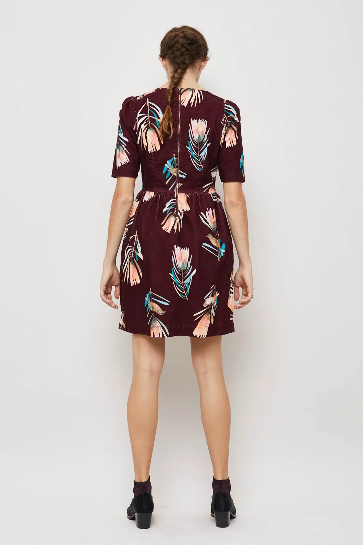 Gorman Sugar Bush Cord Dress Print Size 8 - Image 4