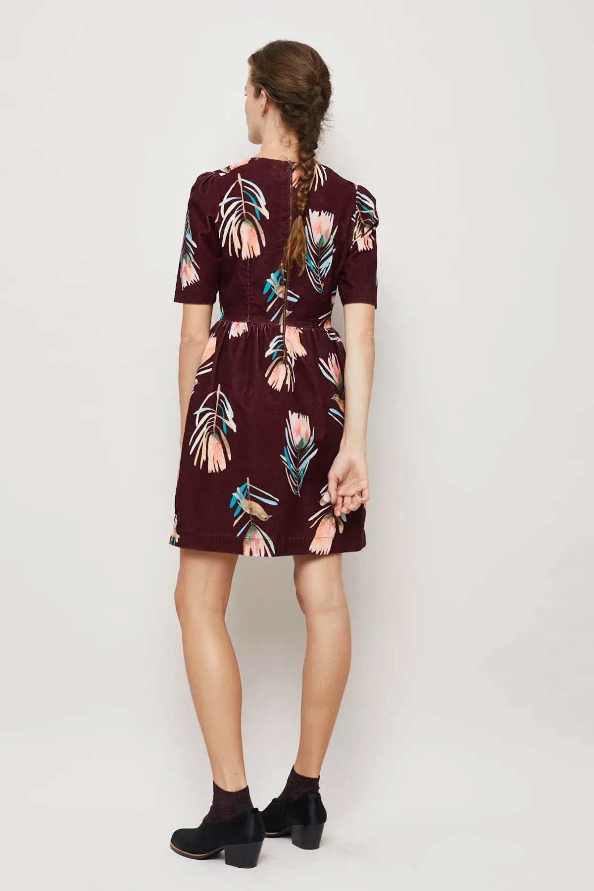 Gorman Sugar Bush Cord Dress Print Size 8 - Image 3