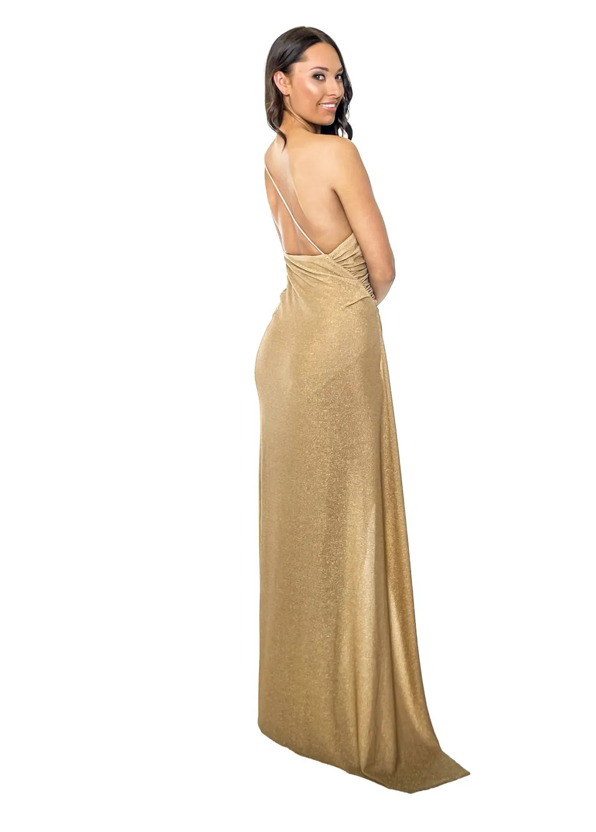 Lexi Bahari Dress Gold Size 10 - Image 2