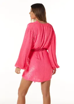 Retrofete x Revolve Gabrielle Robe Dress Pink Size XS for rent on The Volte - image 2