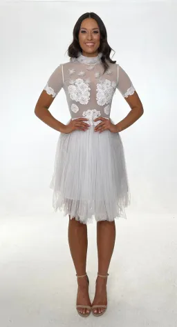 Jonte Dreamer Lace Dress White Size 10  for rent on The Volte - image 1