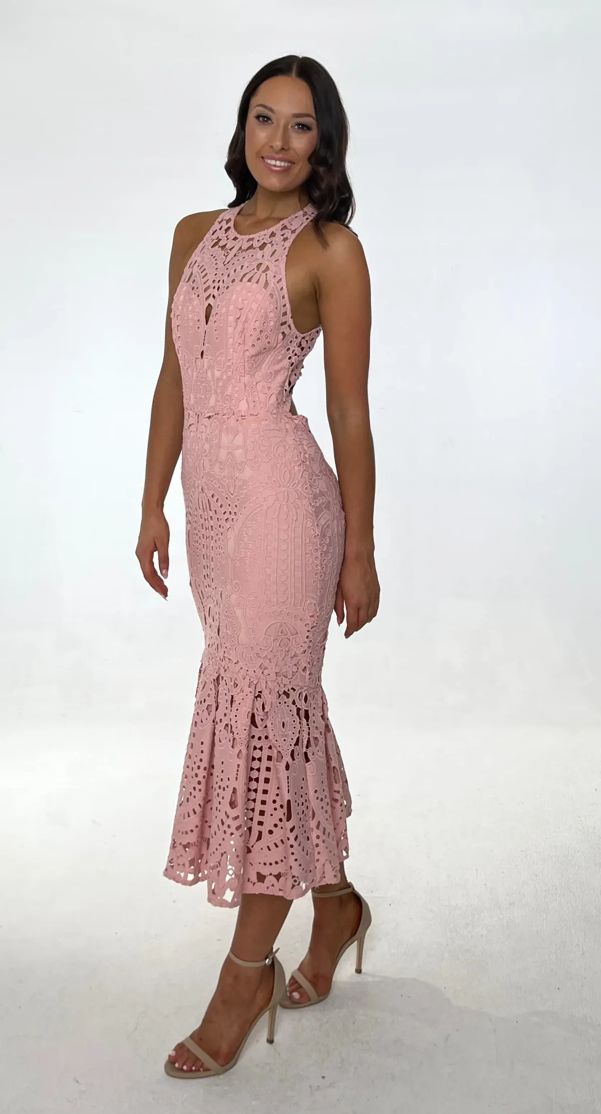 Lover Harmony Cut Out Dress Pink Size 10 - Image 3