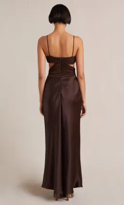 Bec and Bridge Nadia Twist Dress Brown Size 6 for rent on The Volte - image 2