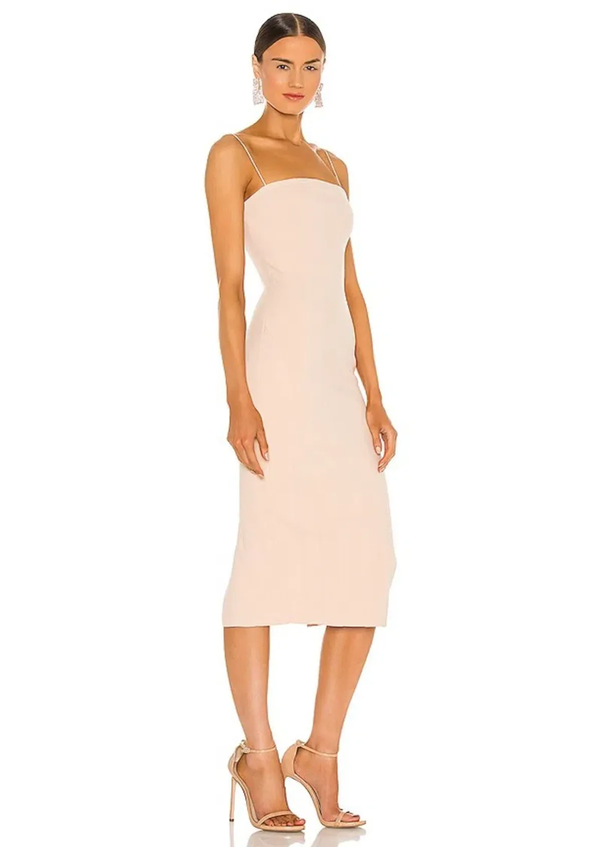 MISHA Irisa Midi Dress Nude Size 6/XS - Image 1