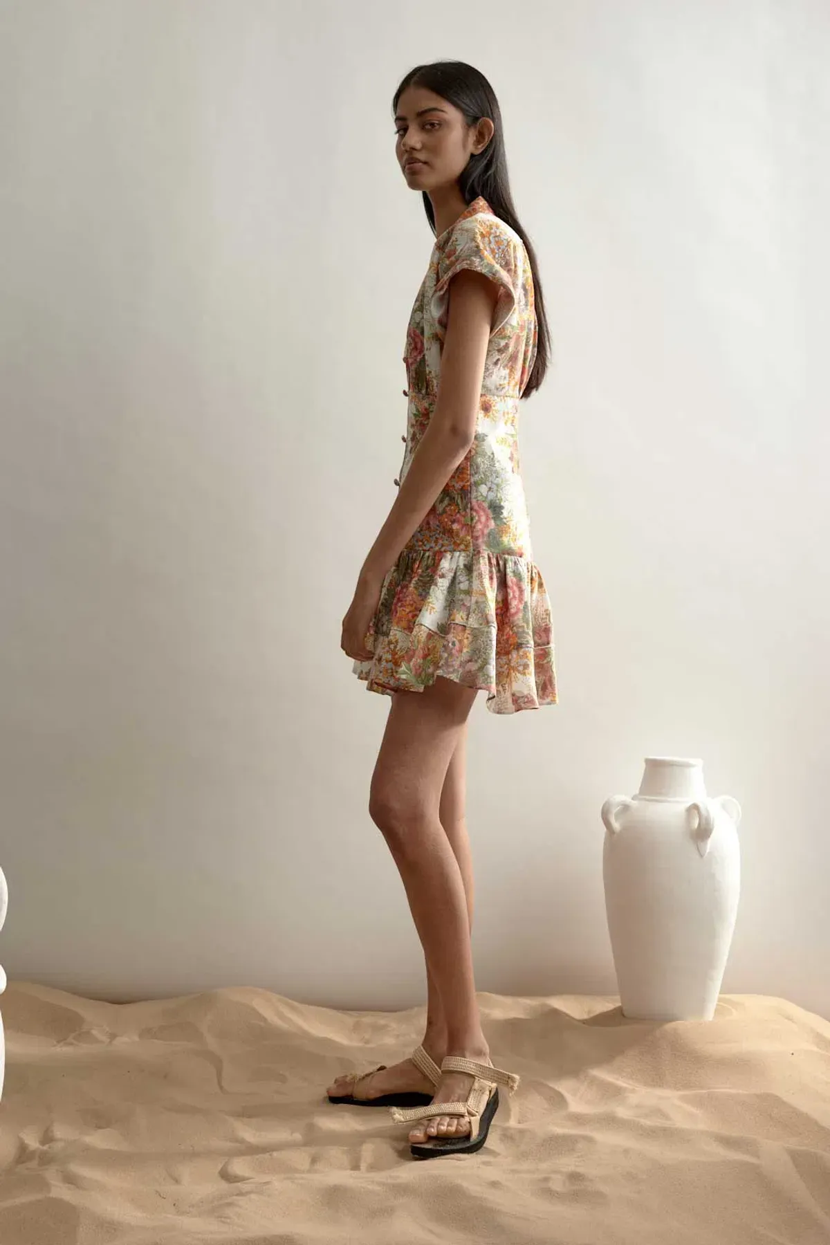 Alémais Sylvia Mini Dress Pastel Print Size 6 - Image 4