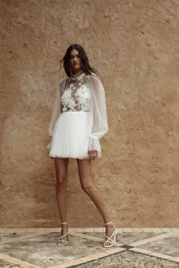 Christie Nicole Bridal Kym Dress White Size 8 for rent on The Volte - image 1