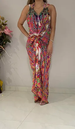 Camilla multi-way drawstring dress one size  for rent on The Volte - image 3