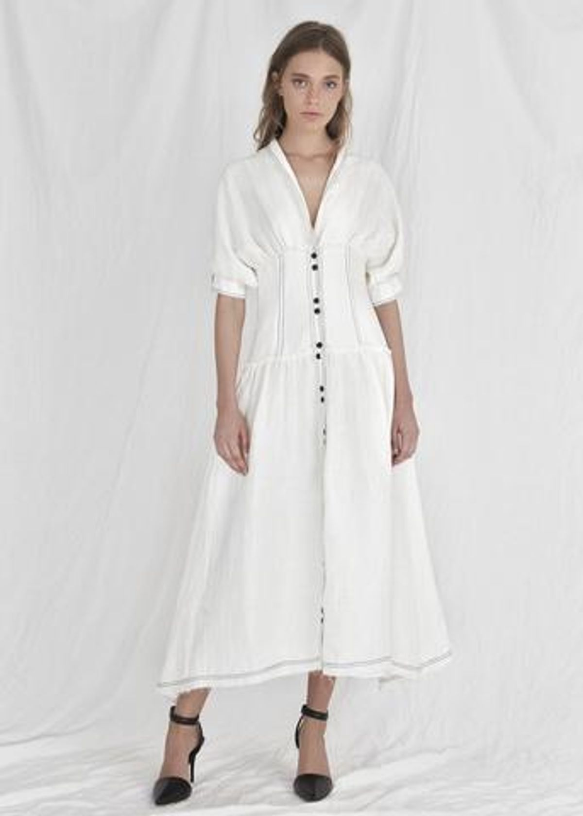 Aje New Season Isotoma Dress White Size 12 - Image 1