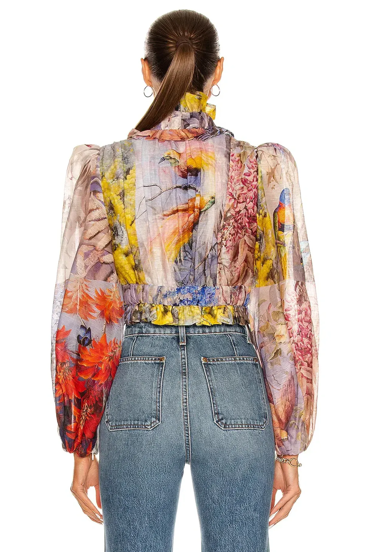 Zimmermann Botanica Crop Bodice Book Print Size 1 / Au 10 - Image 3