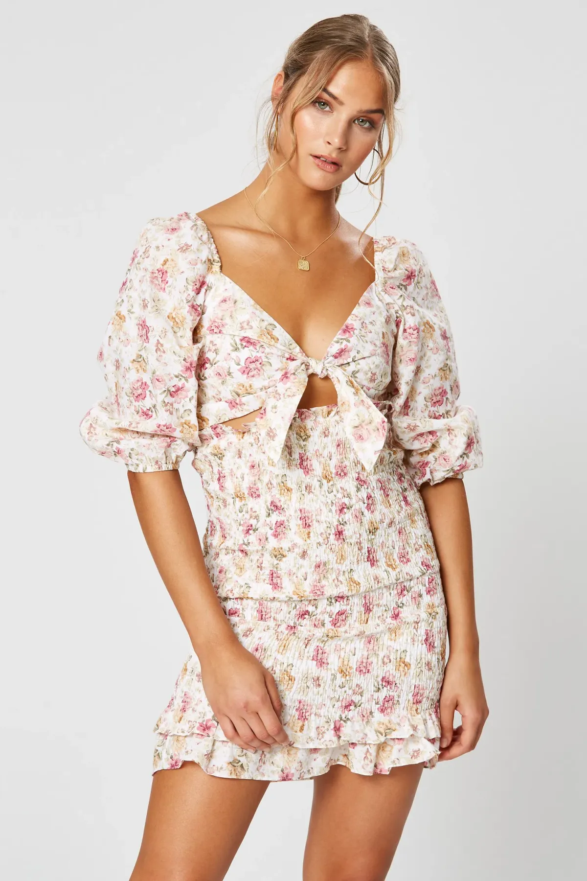 Winona Florence Tie Front Dress Print Size 8 - Image 2