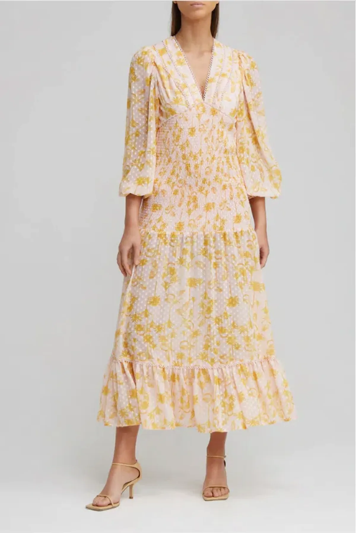 Significant Other Bernadette Dress Pineapple Palm Size 8  - Image 1