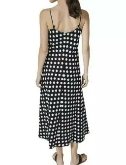 Country Road Polka Dot Linen Slip Dress Print Size 8 for rent on The Volte - image 3
