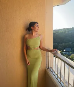 Bec and Bridge Dilkon Maxi Dress Lime Green Size 6 for rent on The Volte - image 2