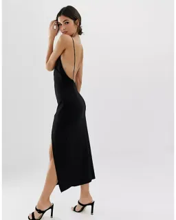 Bec & Bridge Margeaux Back Midi Dress Black Size AU 8  for rent on The Volte - image 4