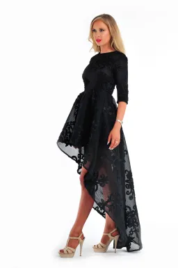 Asilio Prisoner Queen Dress Black Size 10 for rent on The Volte - image 4