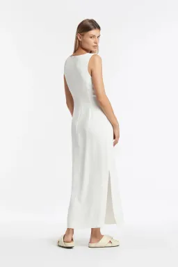 Sir the Label Clemence V Neck Dress White Size AU 10 for rent on The Volte - image 3