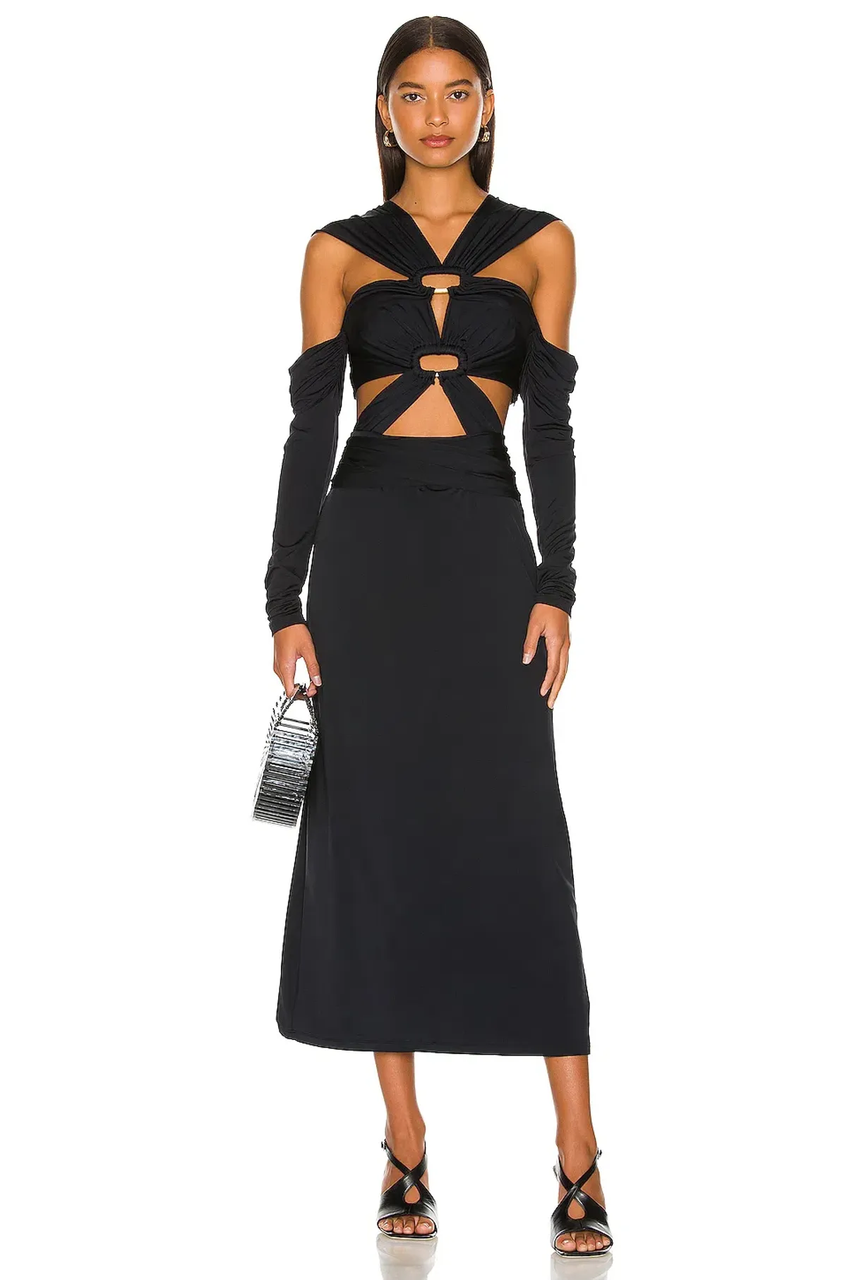 Cult Gaia Marisol Dress in Black Size 6 - Image 1